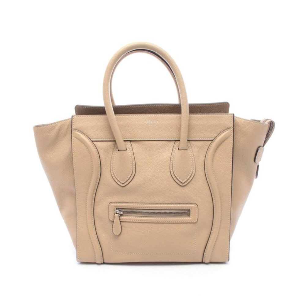 CELINE Luggage Mini Shopper Leather Handbag